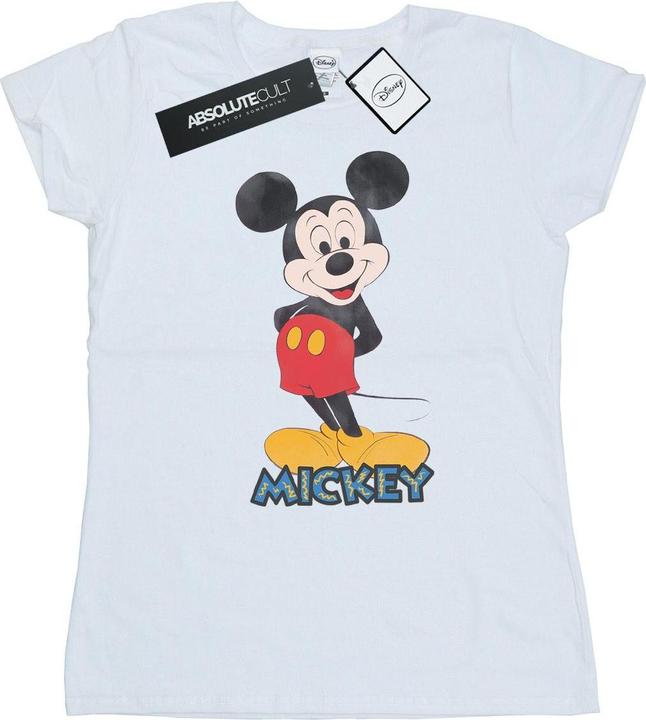 Actual product image Disney Womens/Ladies Mickey Mouse Retro Pose Cotton T-Shirt (XL)