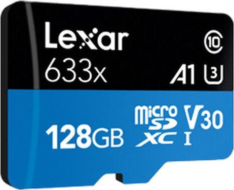 Actual product image Lexar High-Performance 633x (128 GB, microSDXC, U3, UHS-I)