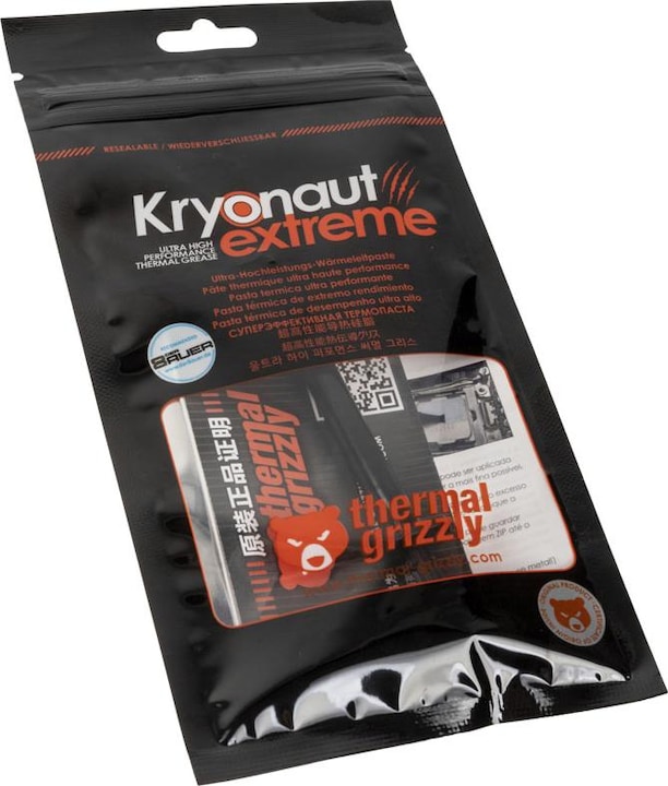 Image du produit Thermal Grizzly Pâte thermique Kryonaut Extreme - 2 grammes (14.20 W/m K, 2 g)