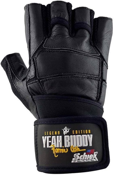 Image du produit Schiek Gants de levage en cuir Ronnie Coleman noirs (M)