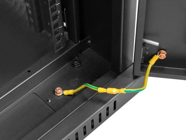 Produktbild Lanberg STEHENDER RACK-SCHRANK 19" 15HE 600X800 SCHWARZ PERFORIERTE TÜR (FLACHE PACKUNG) (15 HE, 19 Zoll Rack)