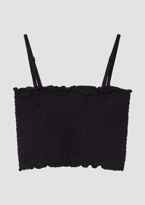Actual product image S.Oliver T-Shirt Gesmoktes Crop-Top mit abnehmbaren Spaghettiträgern (170, 176)