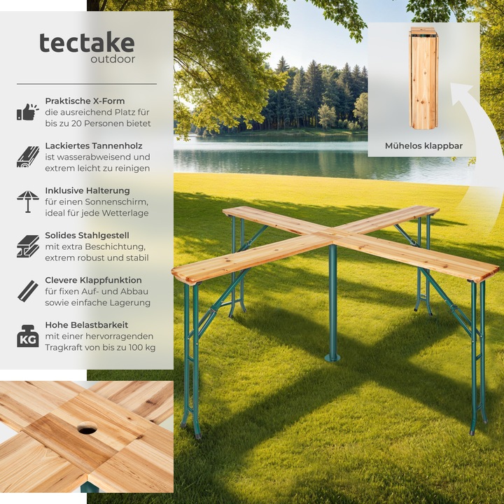 Actual product image tectake Quattro (241 cm)