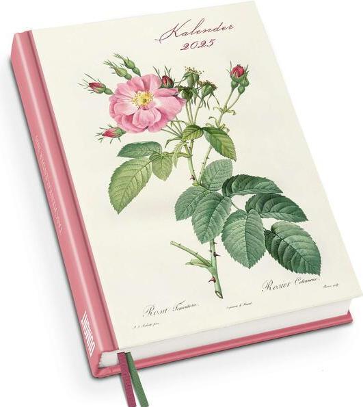Redoutés Rosen Taschenkalender 2025 - Terminplaner mit Wochenkalendarium - Format 11,3 x 16,3 cm (Deutsch)