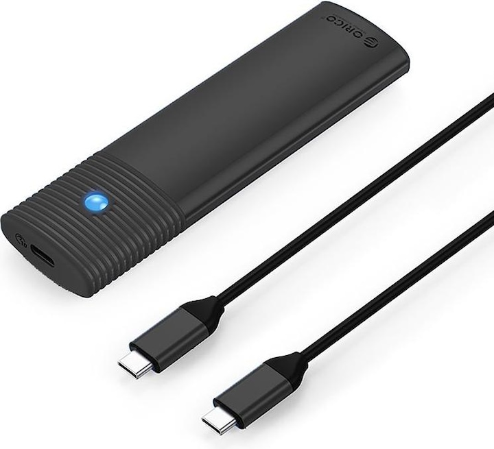 Produktbild Orico Other Computer Accessory PWM2 M.2 NGFF SATA USB-C 5Gb/s Disk Drive - Black (M.2 2260, M.2 2280, M.2 2230, M.2 2242)