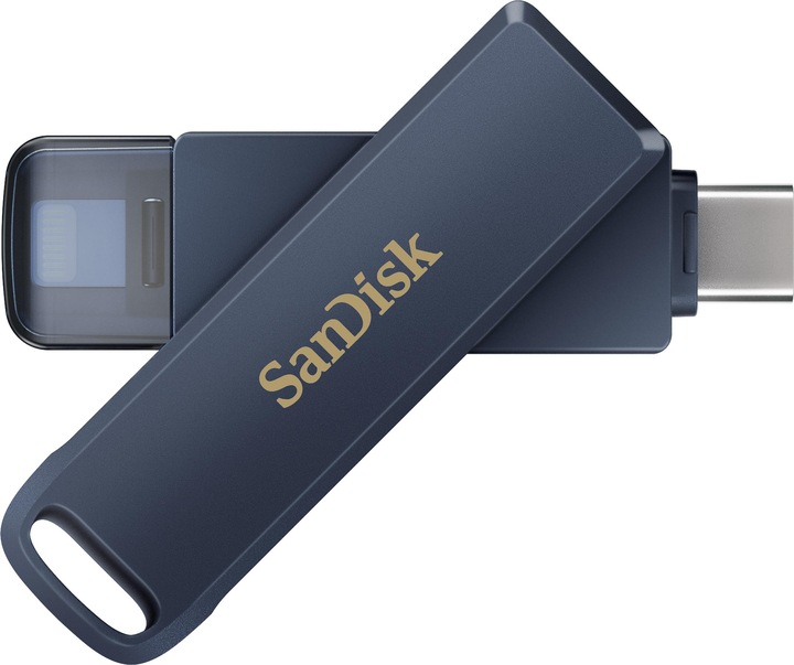 Actual product image SanDisk iXpand Phone Drive (64 GB, USB-C, Lightning)