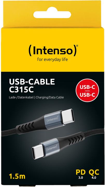 Produktbild Intenso USB Typ C – USB Typ C (1.50 m, 60 W)