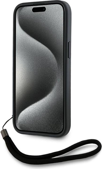 Produktbild Karl Lagerfeld PU Saffiano Athleisure Stripe and Strap Case for iPhone 15 Pro Pink (Apple iPhone 15 Pro)