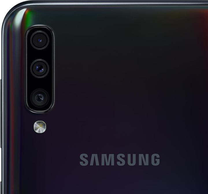 Produktbild Samsung Galaxy A50 DE-Version (128 GB, Schwarz, 6.40", Hybrid Dual SIM, 25 Mpx, 4G)