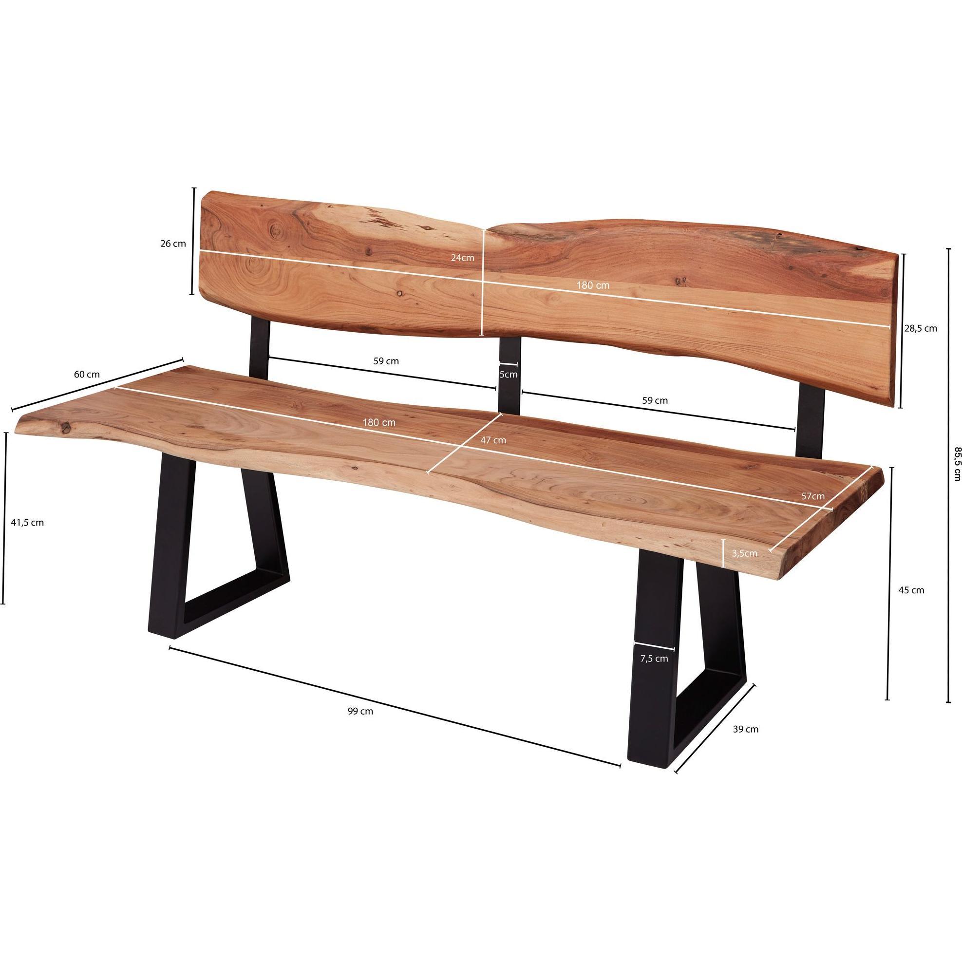 Thumbnail - FineBuy, Sitzbank, Esszimmerbank (60 cm)