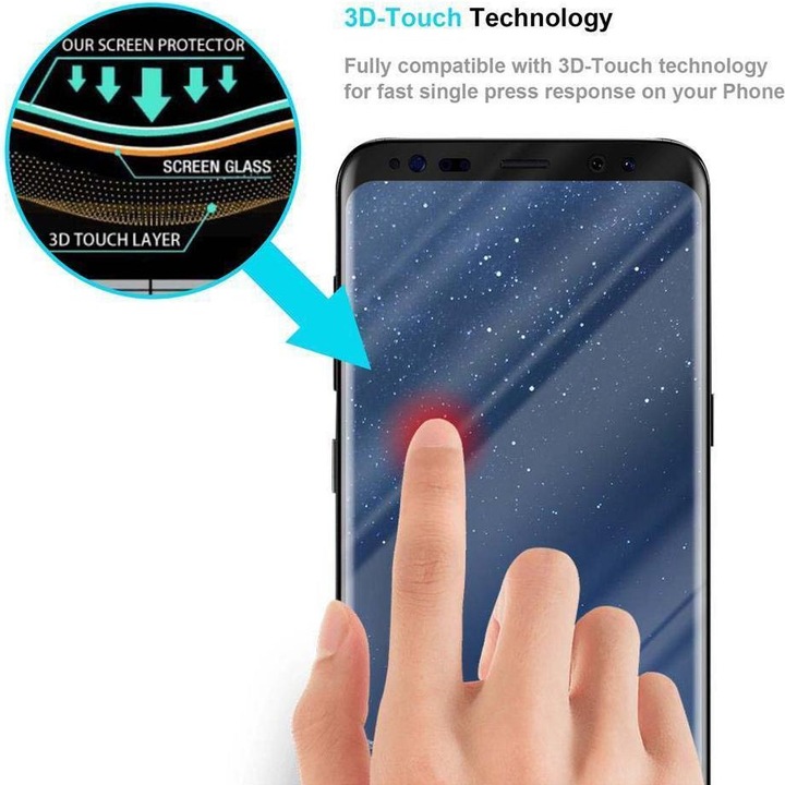 Immagine prodotto Cadorabo Vetro di protezione del display Full Cover per Samsung Galaxy S8 Confezione al dettaglio (1 Pezzo/i, Samsung Galaxy S21)