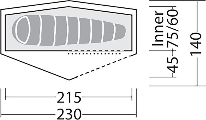 Actual product image Robens Starlight 1 Exp (Dome tent, 2 kg)