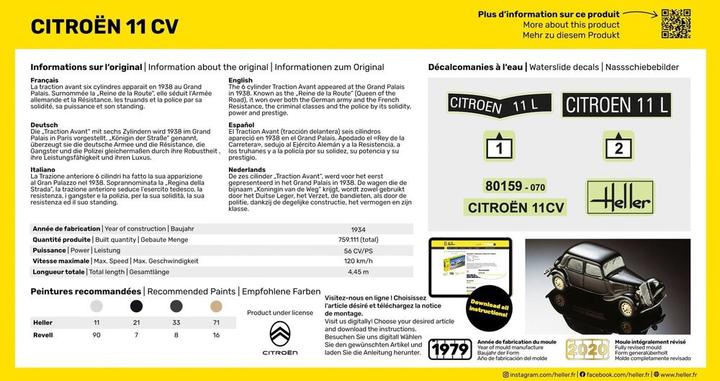Nährwerte und Zutaten Heller Citroen 11 CV