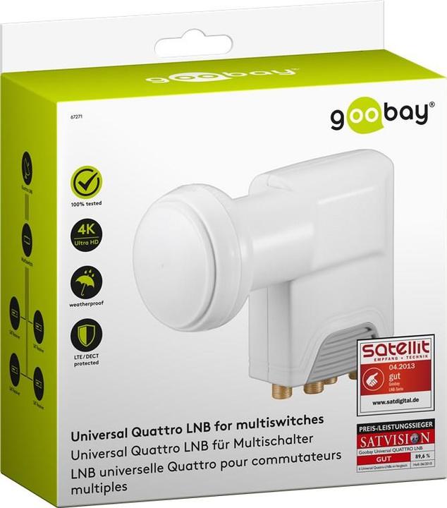 Produktbild Goobay Universal Quattro LNB (Quattro LNB, 40mm)