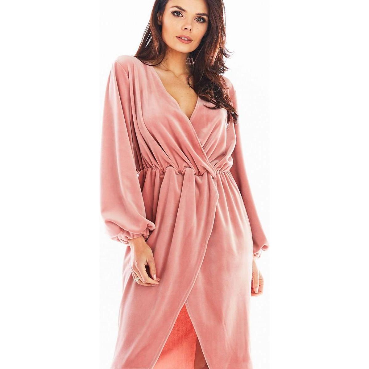 Awama, Damen, Kleider, Abendkleid, Rosa, (L)