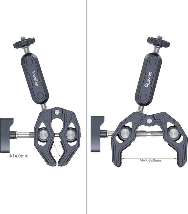 Immagine prodotto SmallRig Morsetto a forma di granchio con braccio magico a testa sferica 3757 (Morsetto per stativo)