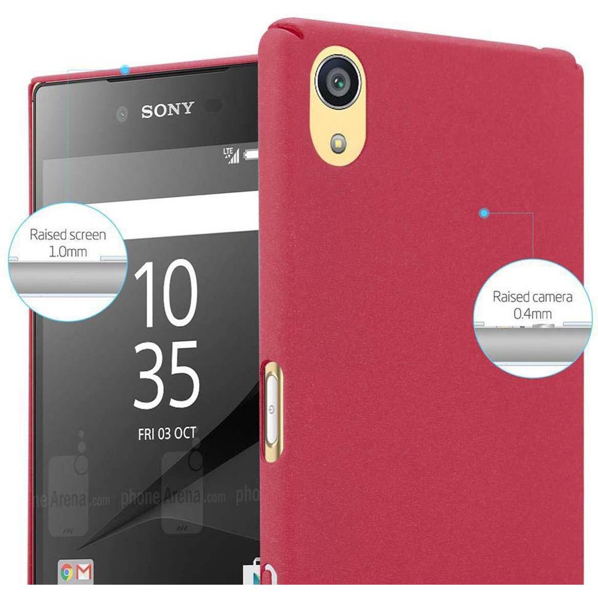 Thumbnail - Cadorabo Hard Cover Frosty Cover (Sony Xperia Z5 Premium), Smartphone Hülle, Rot