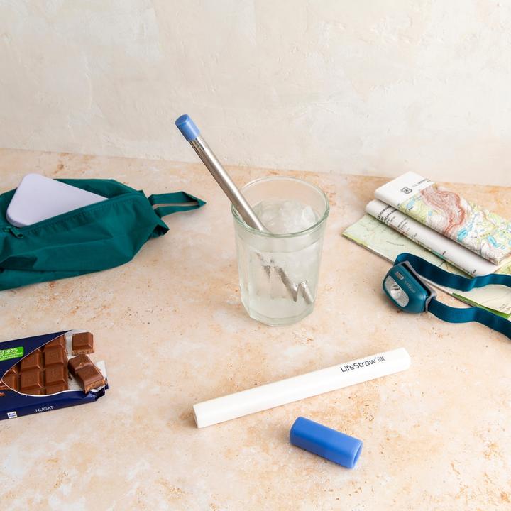 Produktbild LifeStraw Sip Reusable Stainless Steel Water Filter Drinking Straw with Carry Case