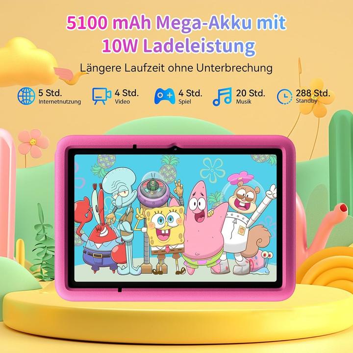 Actual product image Blackview TabA6Kids Kinder-Tablet mit Kindersicherung (WLAN only, 10", 128 GB, Rose)