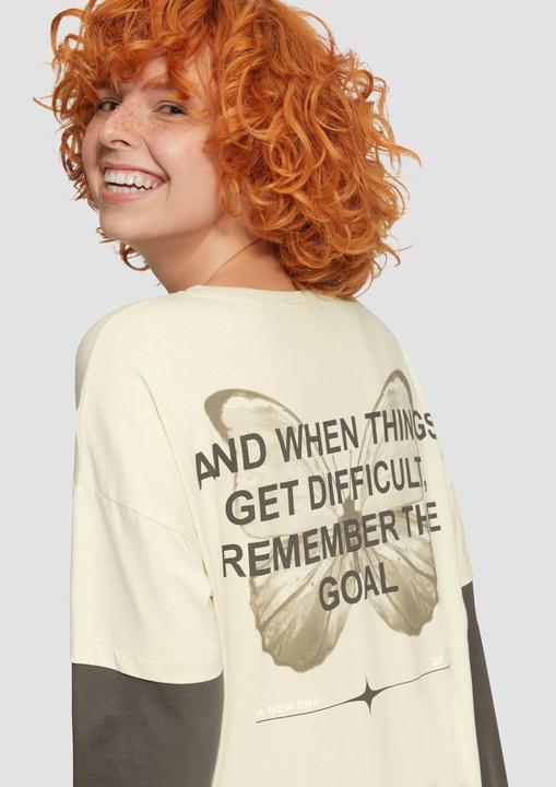 Immagine prodotto S.Oliver T-Shirt Two-Layer-Longsleeve mit Print (M)