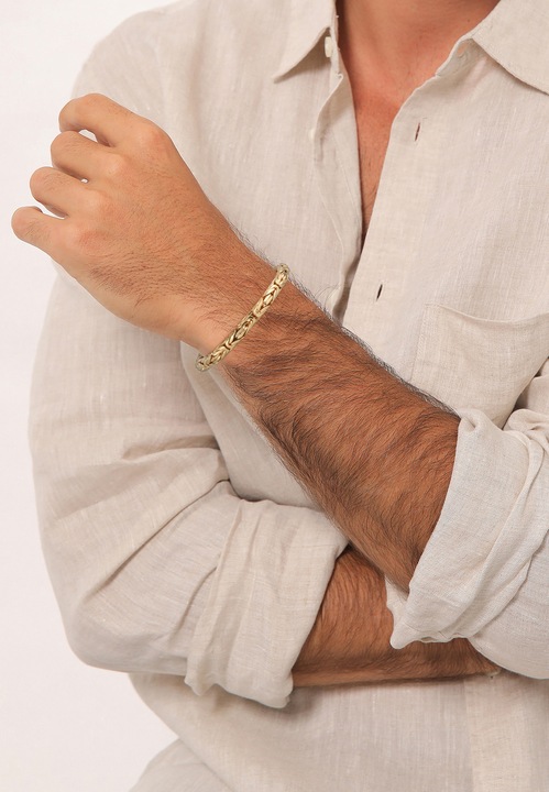 Immagine prodotto Kuzzoi Bracciale di base, attorcigliato (21 cm, Argento 925)