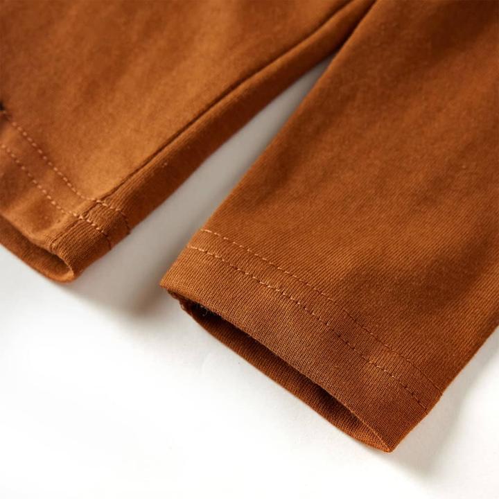 Produktbild vidaXL Kinder-Langarmshirt Dunkelgrün 116,Material: 100 (116)