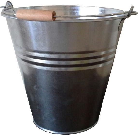 Naturel Metal Seau en zinc (29.50 x 29 cm)