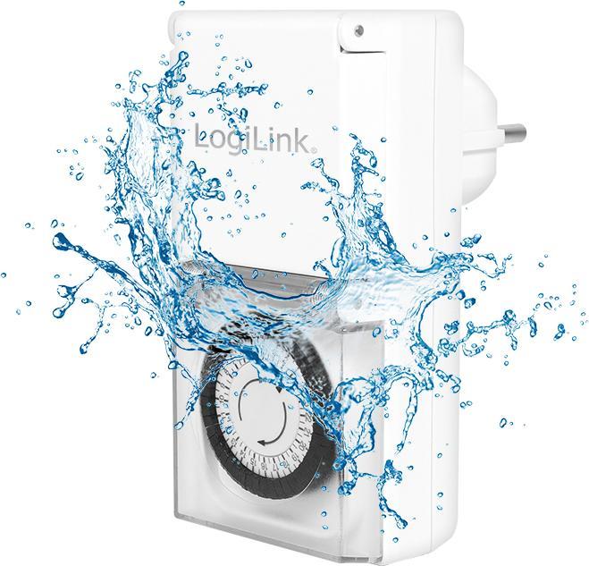 Actual product image LogiLink Mechanical timer, set of 2, IP44, white