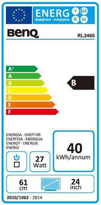 Energie-Label BenQ Zowie RL2460