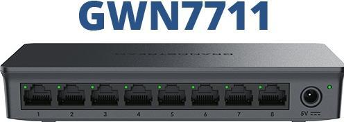 Actual product image Grandstream GWN7711 Layer 2 Lite managed switch, 8 portů (8 ports)