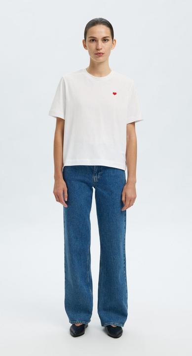 Immagine prodotto Selected Femme Besticktes T-Shirt mit Rundhalsausschnitt (XS)