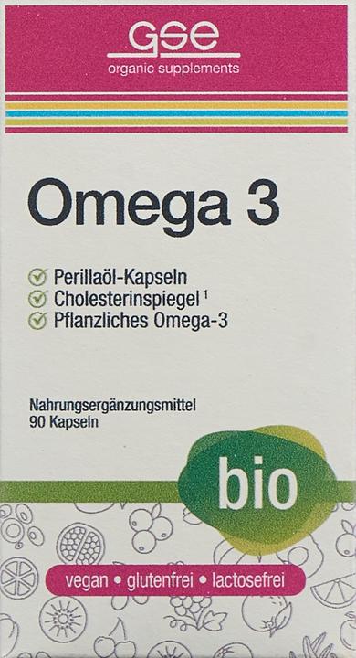 Produktbild GSE Omega 3 Perilla Öl Bio Kaps (90 Stk., Kapseln, 192 g)