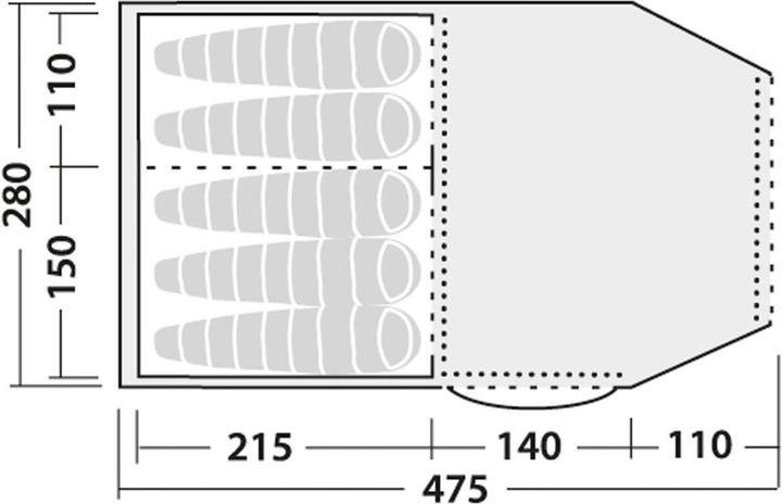 Actual product image Robens Double Dreamer (Tunnel tent, 11.90 kg, 5 persons)