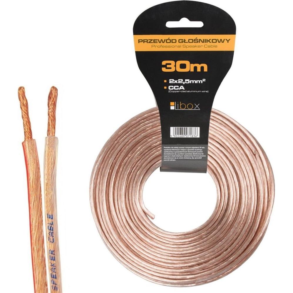 Libox Kabel Lautsprecherkabel 2x2,50 LB0009-30, Lautsprecherkabel