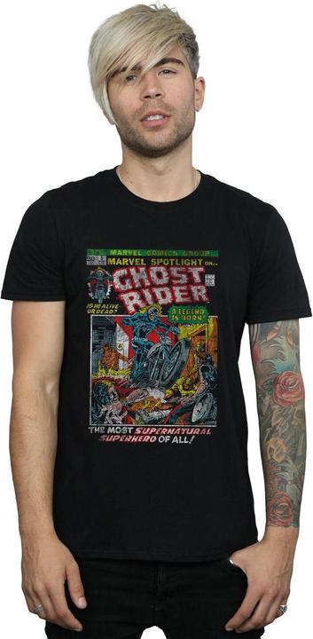 Image du produit - T-shirt GHOST RIDER DISTRESSED SPOTLIGHT - Homme (M)
