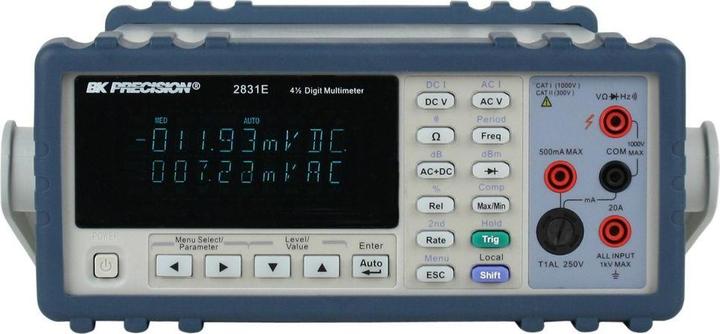 BK Precision Tischmultimeter, TRMS AC + DC, 200Ohm... 20MOhm (CAT II 300V, Table multimeter)