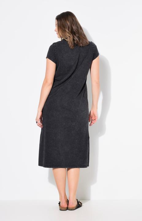 Image du produit Studio Untold Robe midi en jersey, délavage acid washed, sans manches, coupe évasée (42, 44)