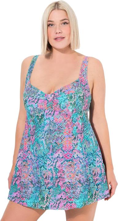Image du produit Ulla Popken Robe de bain python à bonnets souples et bretelles ajustables (48)