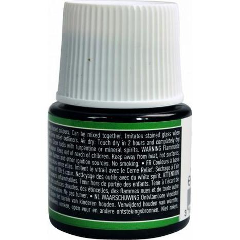 Thumbnail - Pebeo, Künstlerfarbe + Bastelfarbe, Vitrail Transparentfarben (Schwarz, 45 ml)