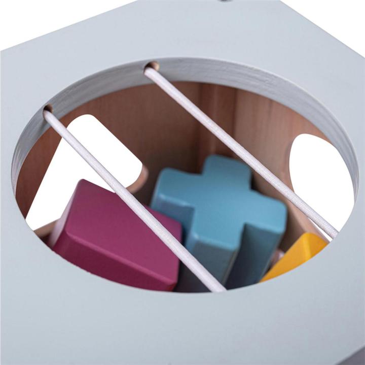 Actual product image Bigjigs Wood shape sorter, 9 pcs -FSC 100%