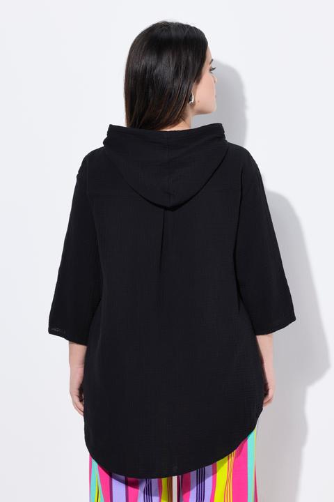 Produktbild Angel of Style Bluse, A-Linie, Musselin, Kapuze (48)