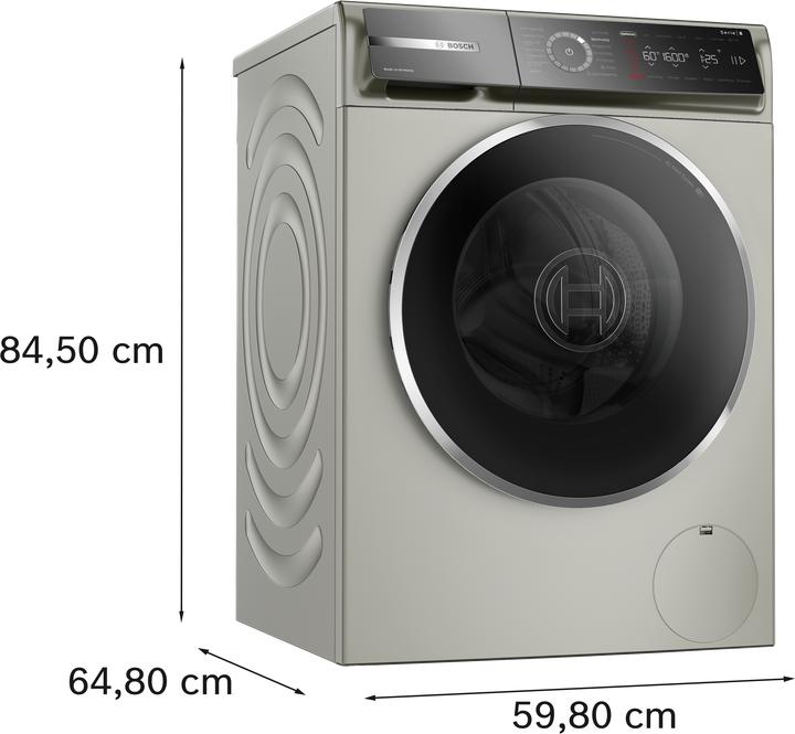 Image du produit Bosch Hausgeräte WGB2560X1 (10 kg, Gauche)