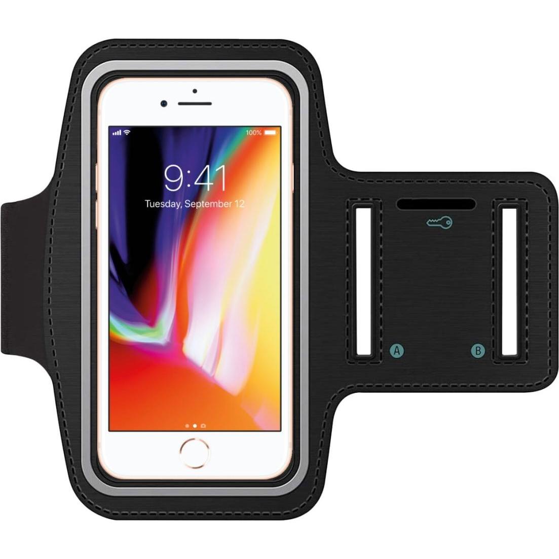 SmartFitness Apple iPhone 8 Handy Sport Armband, Smartphone Sportarmband, Schwarz