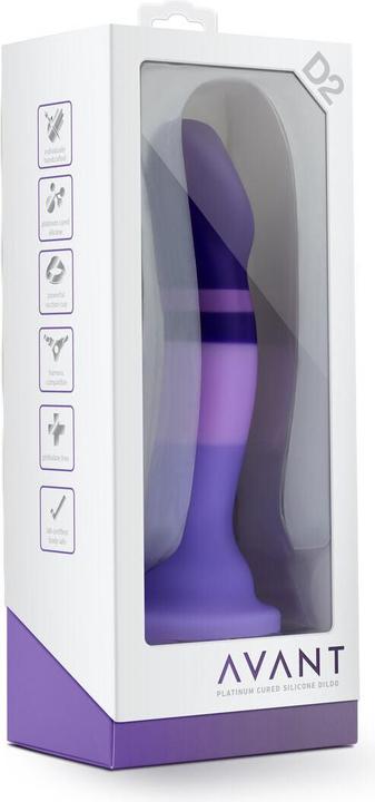 Actual product image Avant â Silicone Dildo with suction cup â Purple Rain