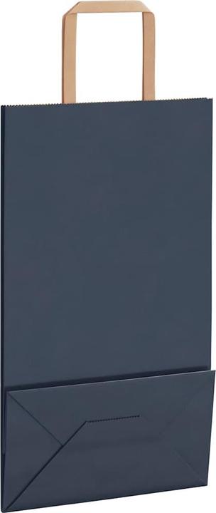 Produktbild vidaXL Kraftpapiertüten 50 Stk. mit Henkel Blau 21x11x36 cm Papiertüte (Geschenktüte, 50 x)