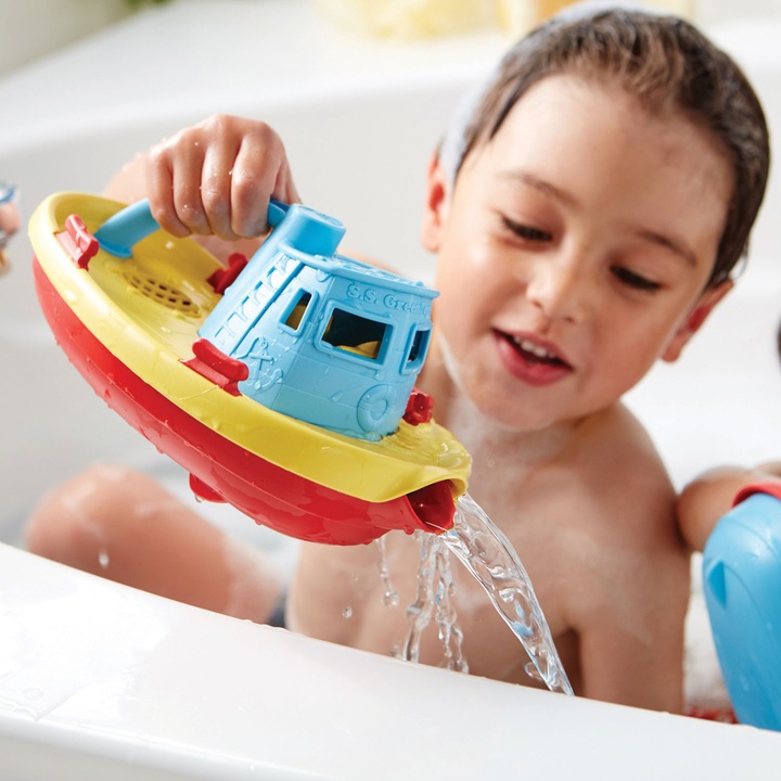 Produktbild Green Toys Tugboat - Blau / Gelb