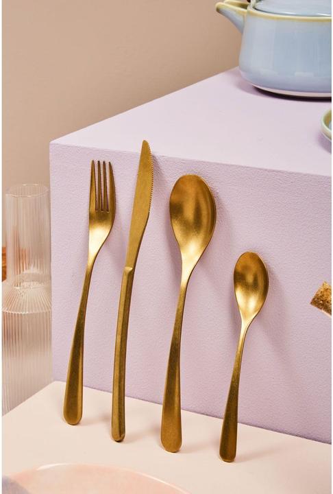 Image du produit Fifty five south Set de couverts Avie Antique Gold Finish - 16 pièces (16 pcs, Set de couverts)