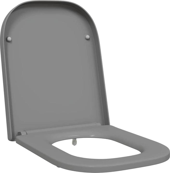 Actual product image VidaXL Toilet seat Quick Release soft-close Duroplast grey