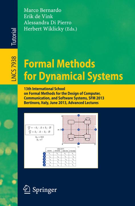 Produktbild Formal Methods for Dynamical Systems (Englisch, 2013)