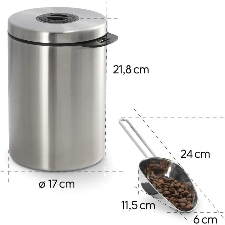 Produktbild Xavax Kaffee-/Teedose Edelstahldose für 1 kg Kaffeebohnen, mit Schaufel (1 l)